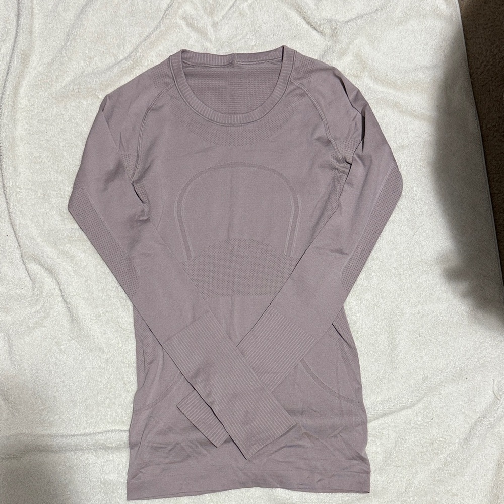 Lululemon swiftly Mauve Long Sleeve Top 4